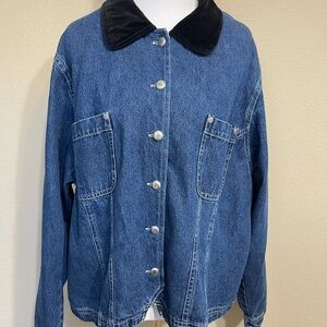 Stonebridge Denim Jacket Black velvet Collar